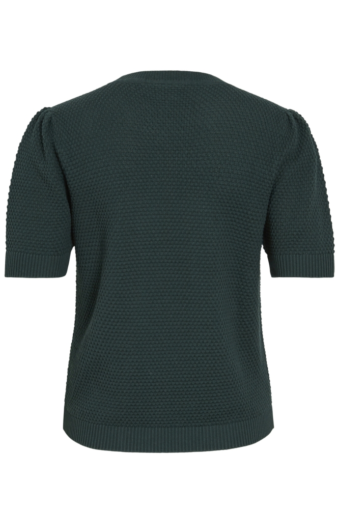 VIDALO O-NECK S/S KNIT TOP - NOOS 14084421 Ponderosa Pine